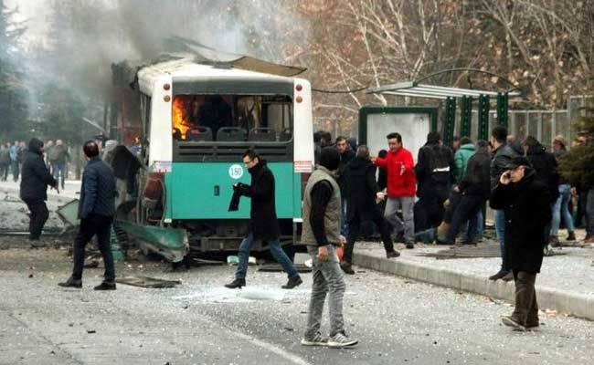 Car bomb targets off-duty soldiers leaves 13 dead, 48 injured in Turkey 