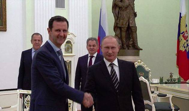 Condolence letter to Putin from Bashar Al Assad