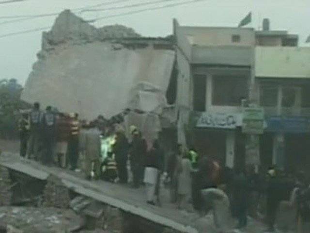 Multan building collapse leave two dead, several injured