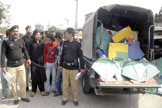 Crackdown operation against kite flyers in Lahore