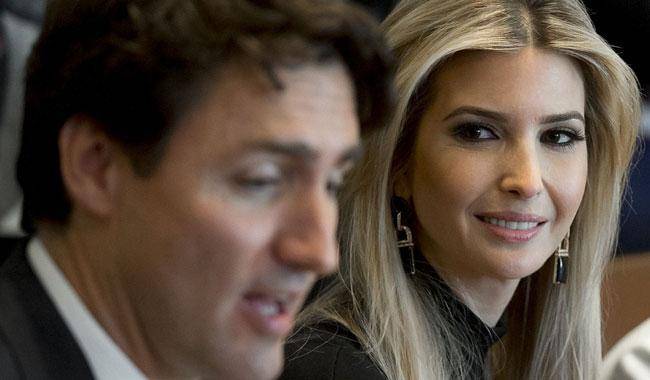 Trump’s daughter captivated in PM Trudeau’s spell 