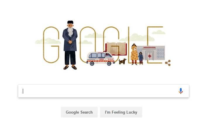 Google honours Edhi with doodle on his birthday