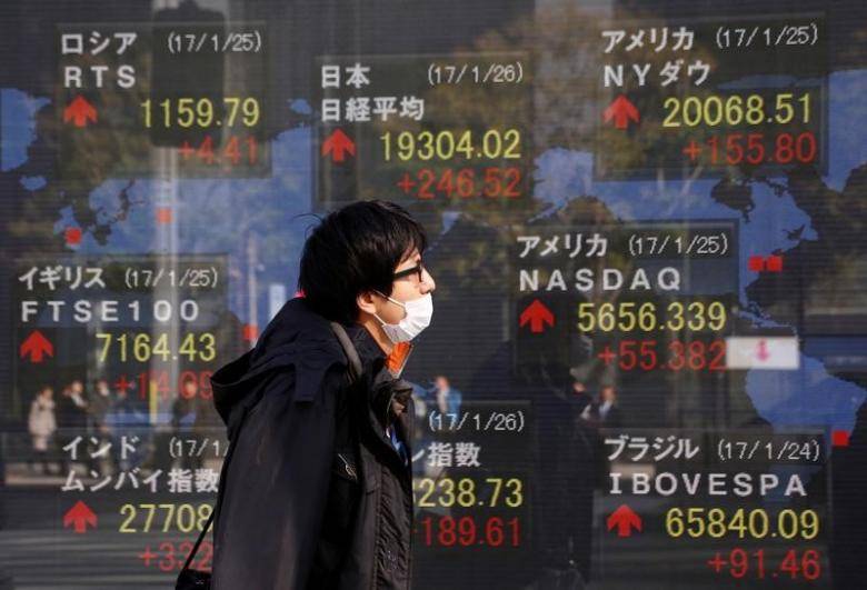 Asian shares at 21-month highs