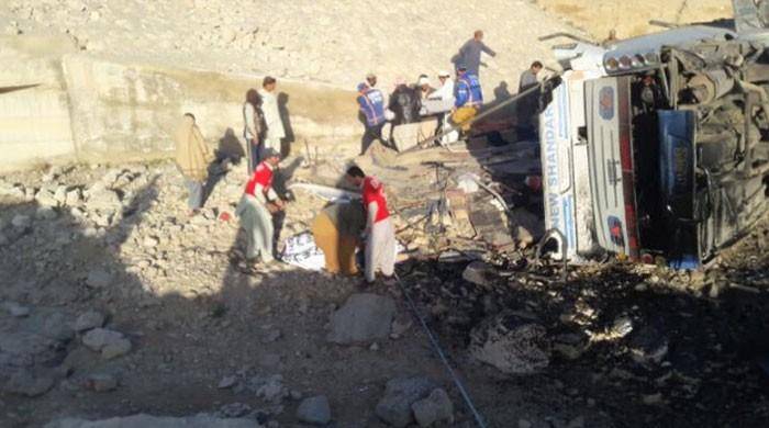 Quetta: 7 passenger killed, dozens injured as coach plunges into ravine