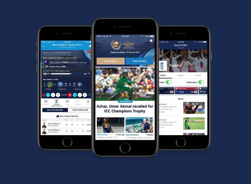 ICC launches cricket mobile app ahead of Champions Trophy