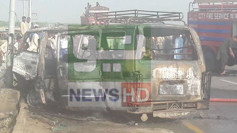Six killed, 24 injured as LPG cylinder explodes in van
