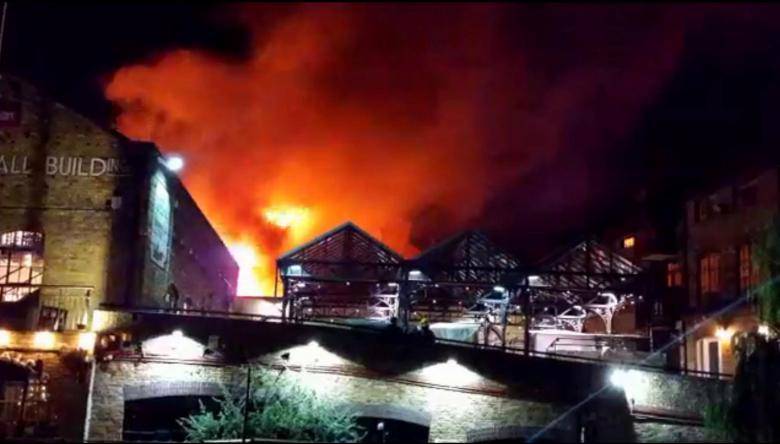 Blaze in London's Camden Market brought under control