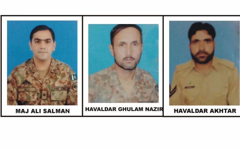Upper Dir operation: four security personnel including a major martyred