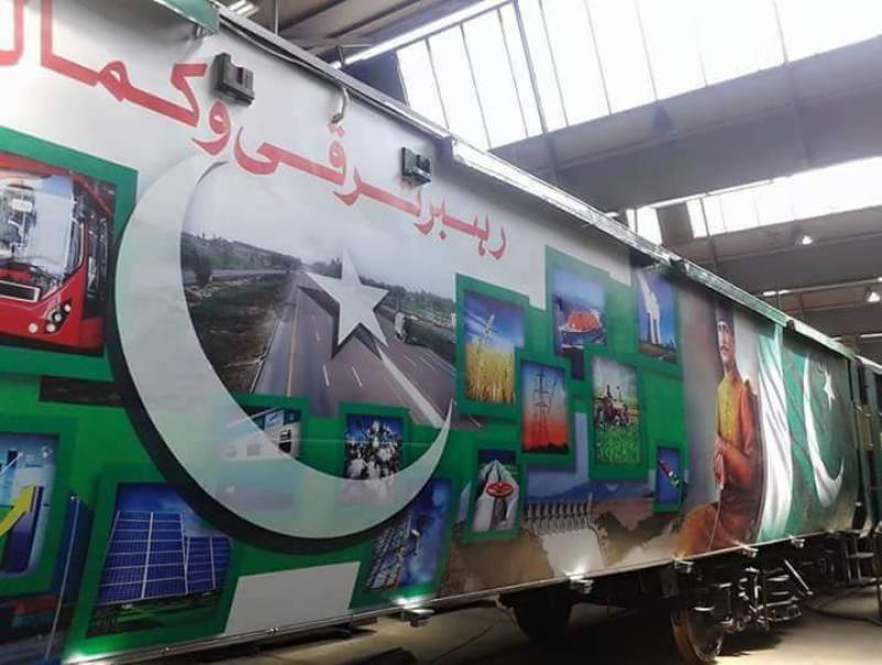 Azadi train begins its countrywide journey