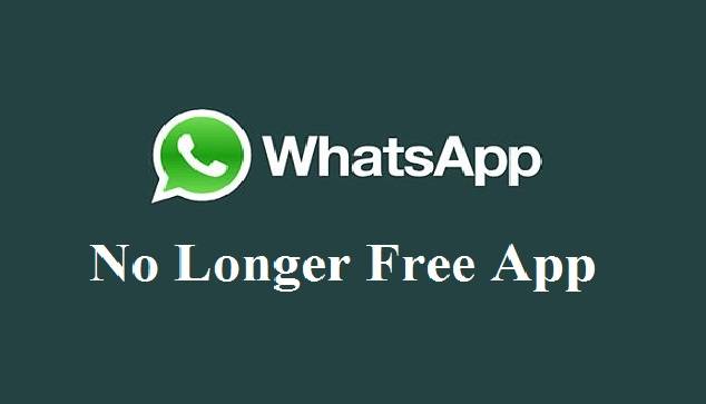 Now ‘WhatsApp’ no longer free app