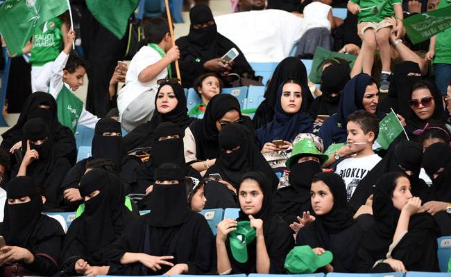 Saudi Arabia allows women first time to attend national day celebrations