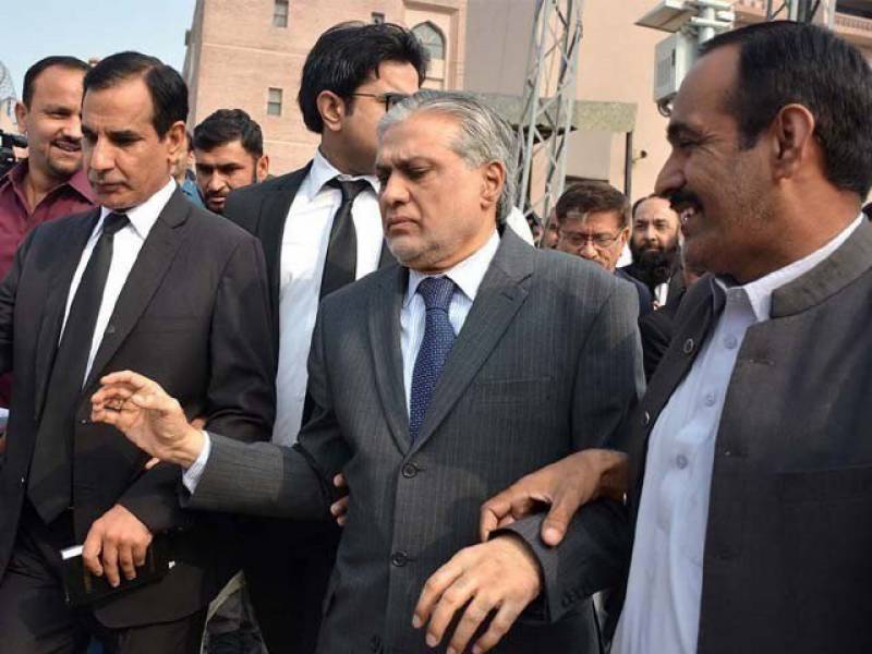 Ishaq Dar reaches court to attend corruption reference hearing