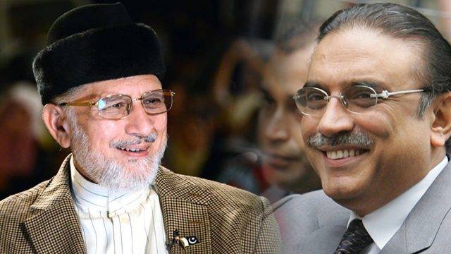 Ex-President Zardari to meet Tahir-ul-Qadri on Thursday