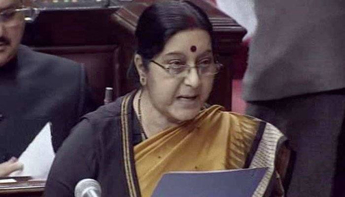 Indian FM Sushma Swaraj alleges spy Jadhav’s family was harassed