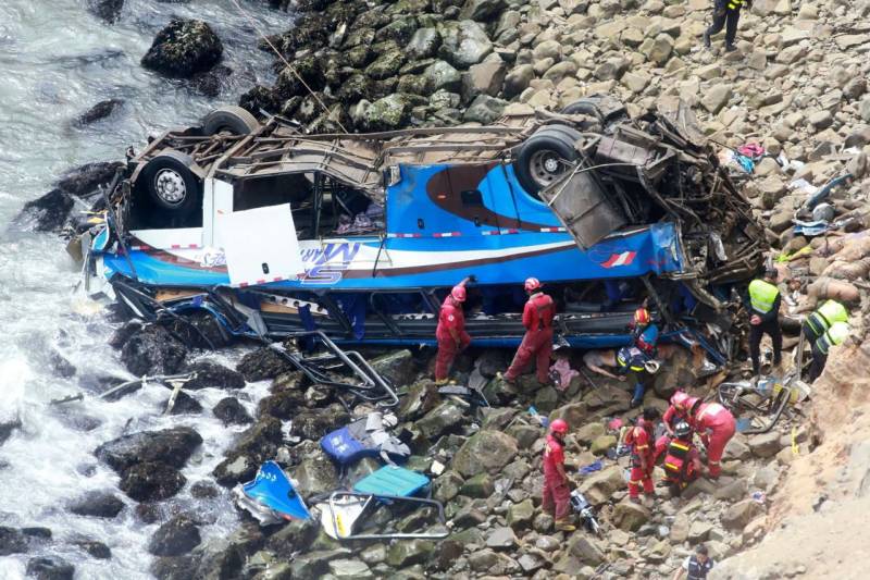 Death toll from Peru bus crash rises to 48