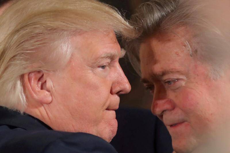 Trump breaks with Bannon, says former aide 'lost his mind'