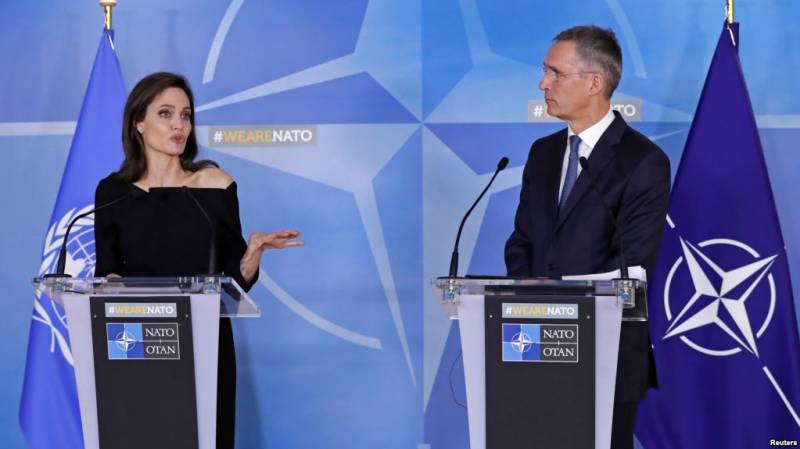 Angelina Jolie urges NATO to tackle sexual violence in war