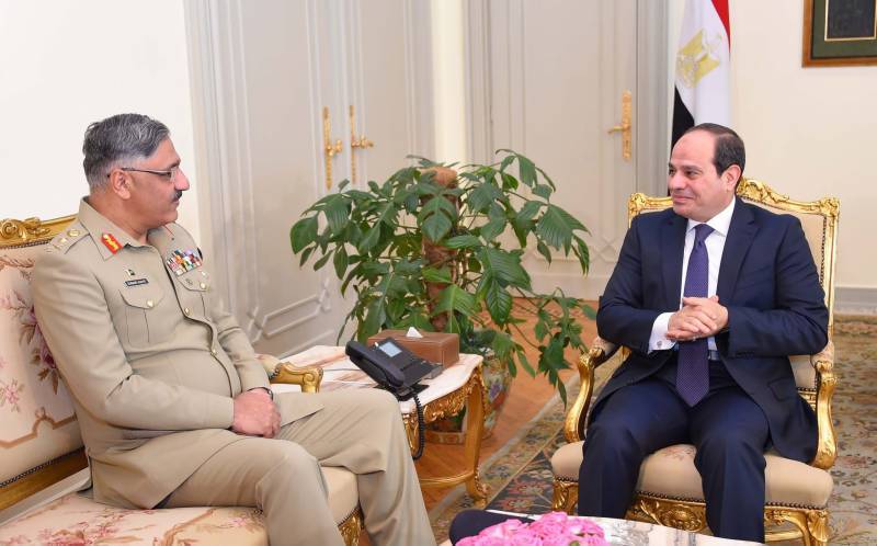 Lieutenant-General Zubair Hayat meets President Al Sisi
