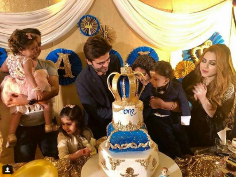 Look! gorgeous celebrities gather to celebrate Ahmad Shahzad’s son birthday 