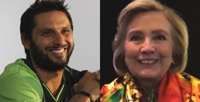 ‘Boom-Boom’ Afridi thanks Hillary Clinton over her support for his welfare organization