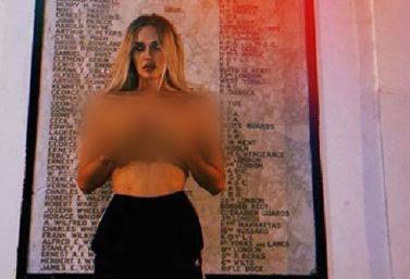 Watch: Singer’s topless photo shoot sparks uproar