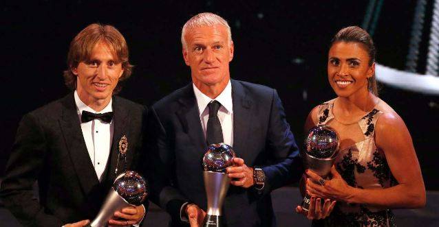 Marta, Modric win Best FIFA player awards
