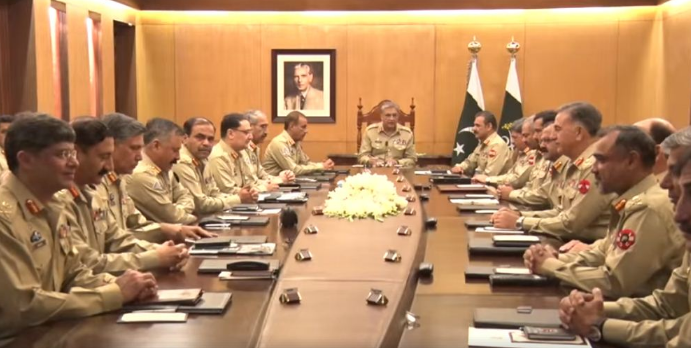 Corps Commanders review geo-strategic environment, security situation: ISPR