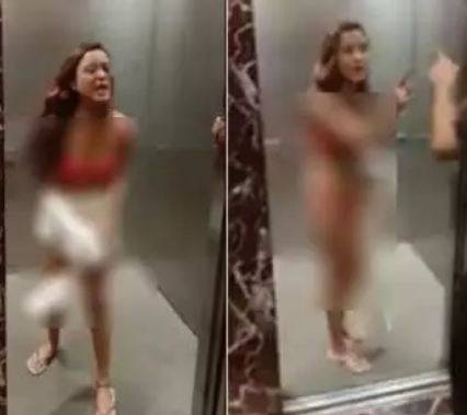 Woman who stripped in elevator explains why she did it