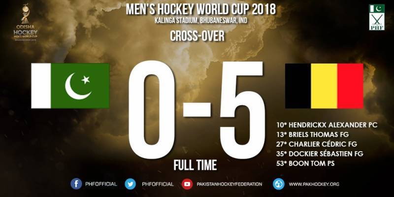 Hockey World Cup: Belgium beat Pakistan 5-0 in pre-quarters