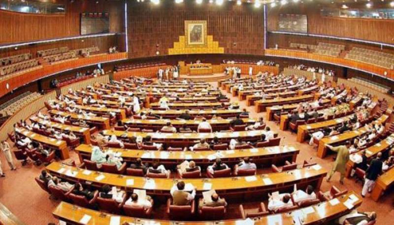 Opposition stages walkout from NA over non-issuance of Saad's production order
