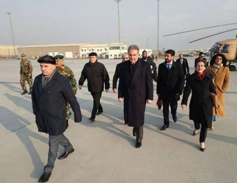 FM Qureshi discusses progress on Afghan peace process in Kabul