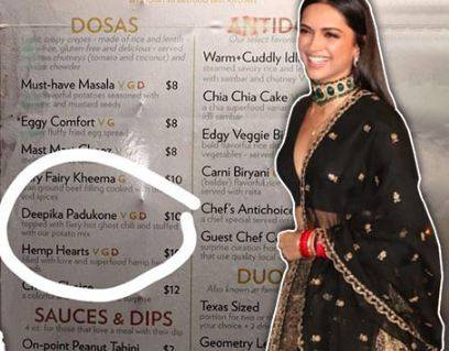 US restaurant has dosa named after Deepika Padukone