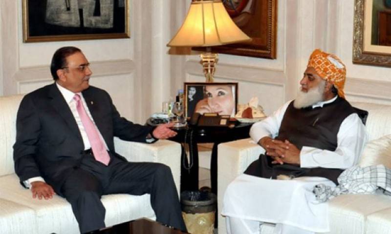 Asif Zardari, Maulana Fazlur Rehman discuss joint strategy against government