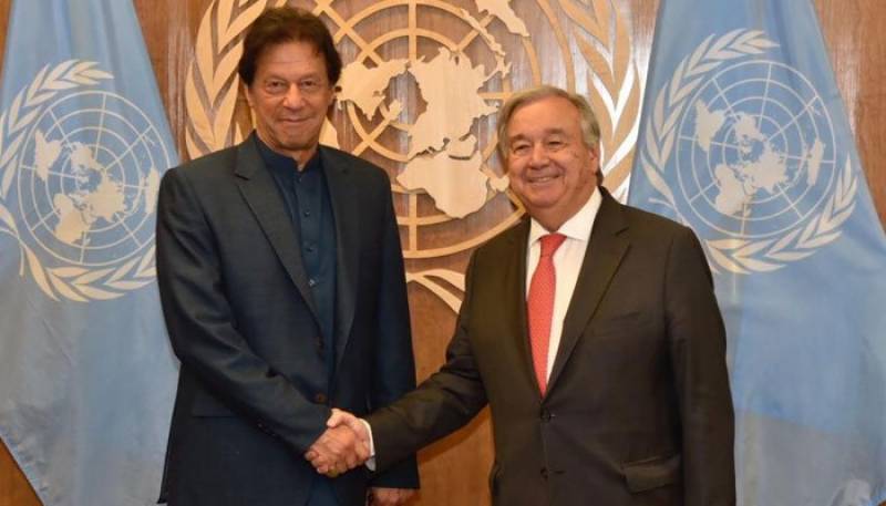 PM Imran meets UN chief Guterres, IOK situation discussed