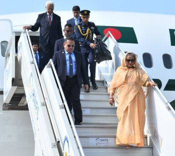 Bangladesh PM Sheikh Hasina reaches India on 4-day visit