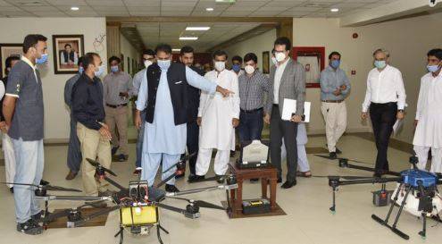 ‘Made in Pakistan’: Drones capable of monitoring farms, spraying disinfectants launched