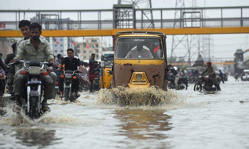 Moderate to heavy rainfall continues to wreak havoc in Karachi