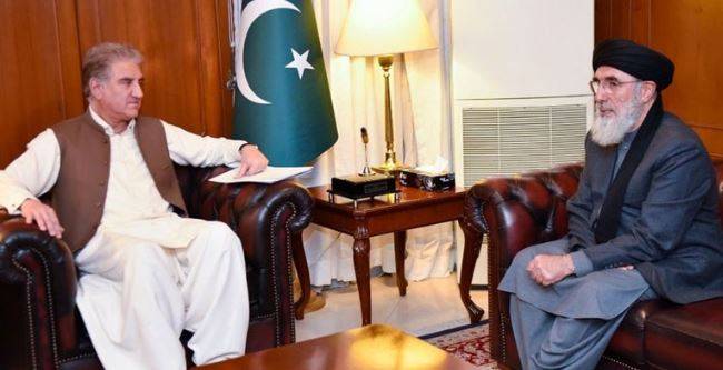 Gulbuddin Hekmatyar meets FM Qureshi in Islamabad