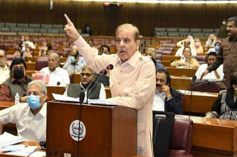 Shehbaz Sharif finally delivers speech in NA, criticises PTI govt’s budget