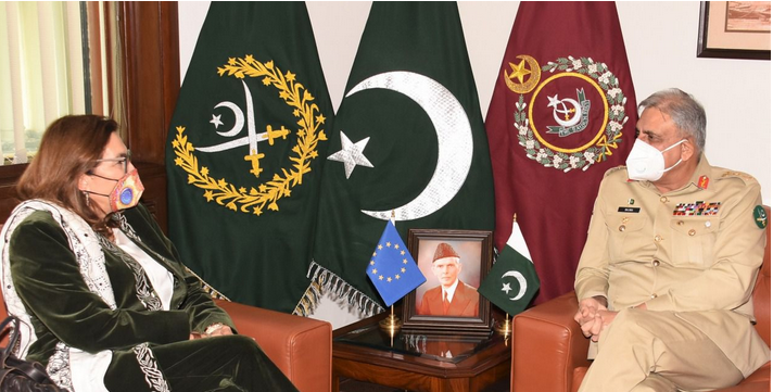 COAS Bajwa, EU envoy discuss bilateral ties, regional security & Afghan situation