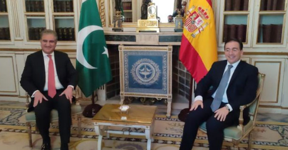 FM Qureshi urges Spanish govt to review Pakistan’s travel advisory