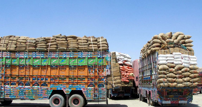PACF hands over 28 truckloads of wheat to Afghanistan