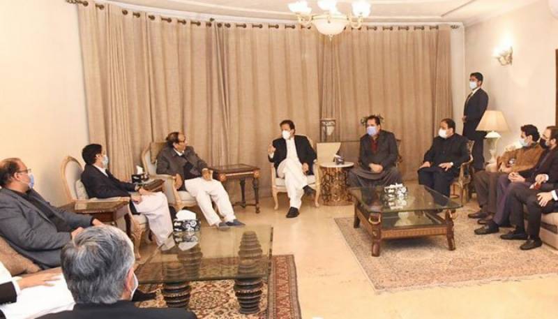 PM Imran meets PML-Q leadership in Lahore
