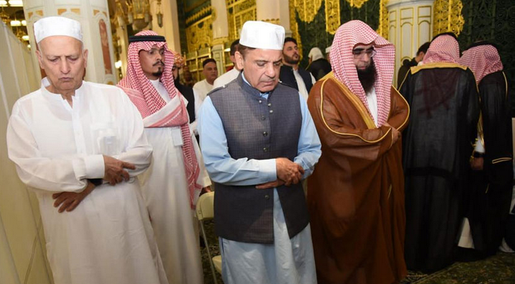 PM Shehbaz twice pays respects at Roza-e-Rasool (PBUH)