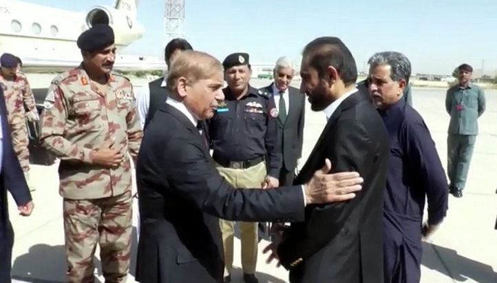 PM Shehbaz Sharif in Quetta on day-long visit