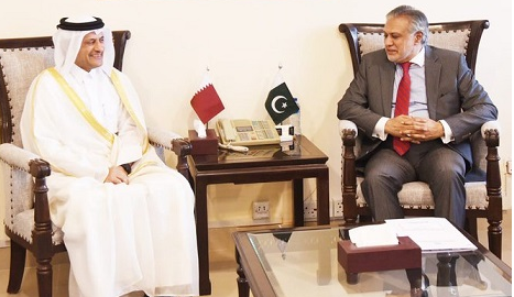 Finance minister Dar, Qatari envoy discuss economic relations
