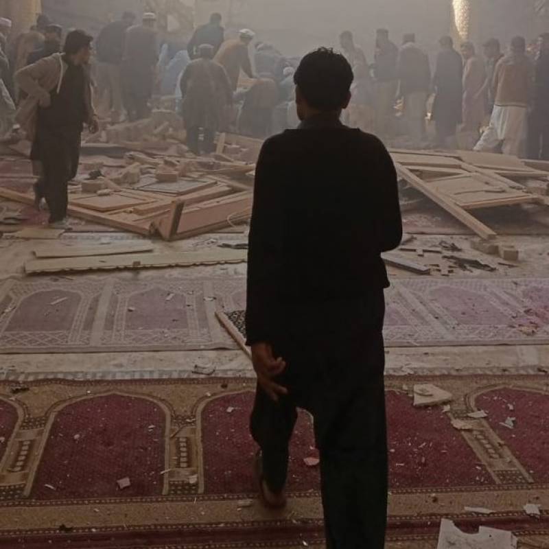 At least 44 martyred, 157 injured in explosion at Peshawar Police Lines mosque