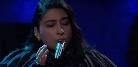 Arooj Aftab performs at 2023 Grammy Awards