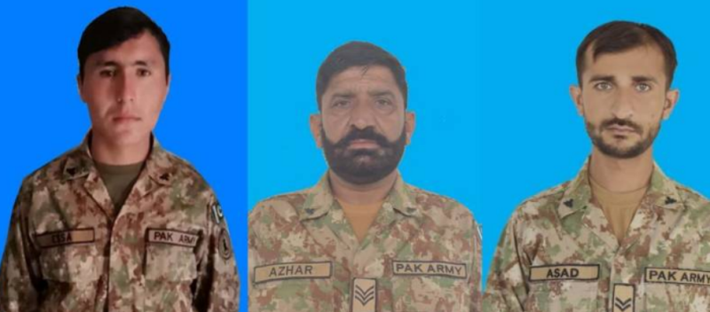 Three Pakistan Army soldiers martyred in DI Khan terror attack: ISPR