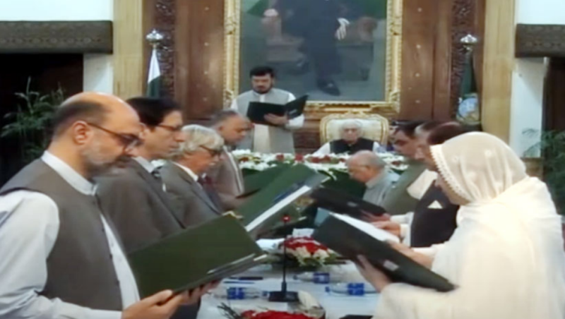 Khyber Pakhtunkhwa's new caretaker cabinet takes oath